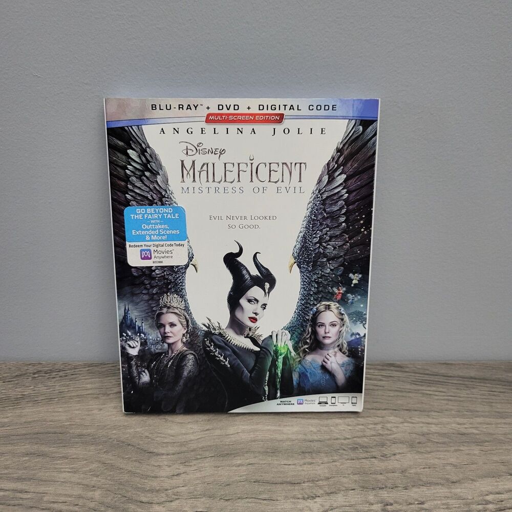 Disney Maleficent Mistress of Evil DVD Sealed Multi Screen Edition Slipcover